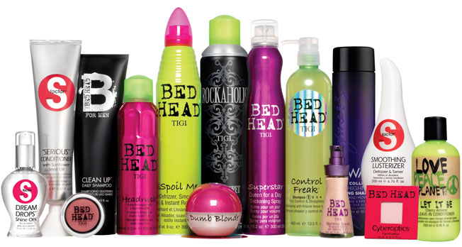 bed head hair products