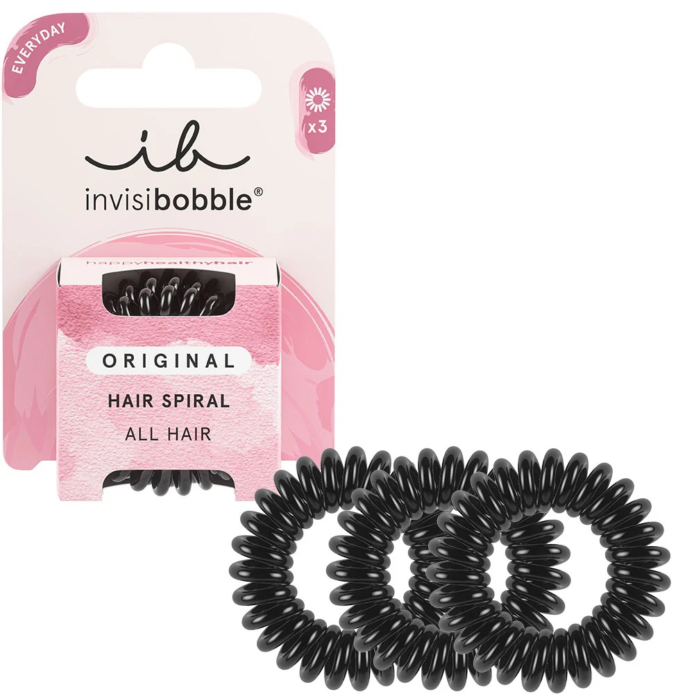 INVISIBOBBLE HAIR SPIRAL BLACK 3PC