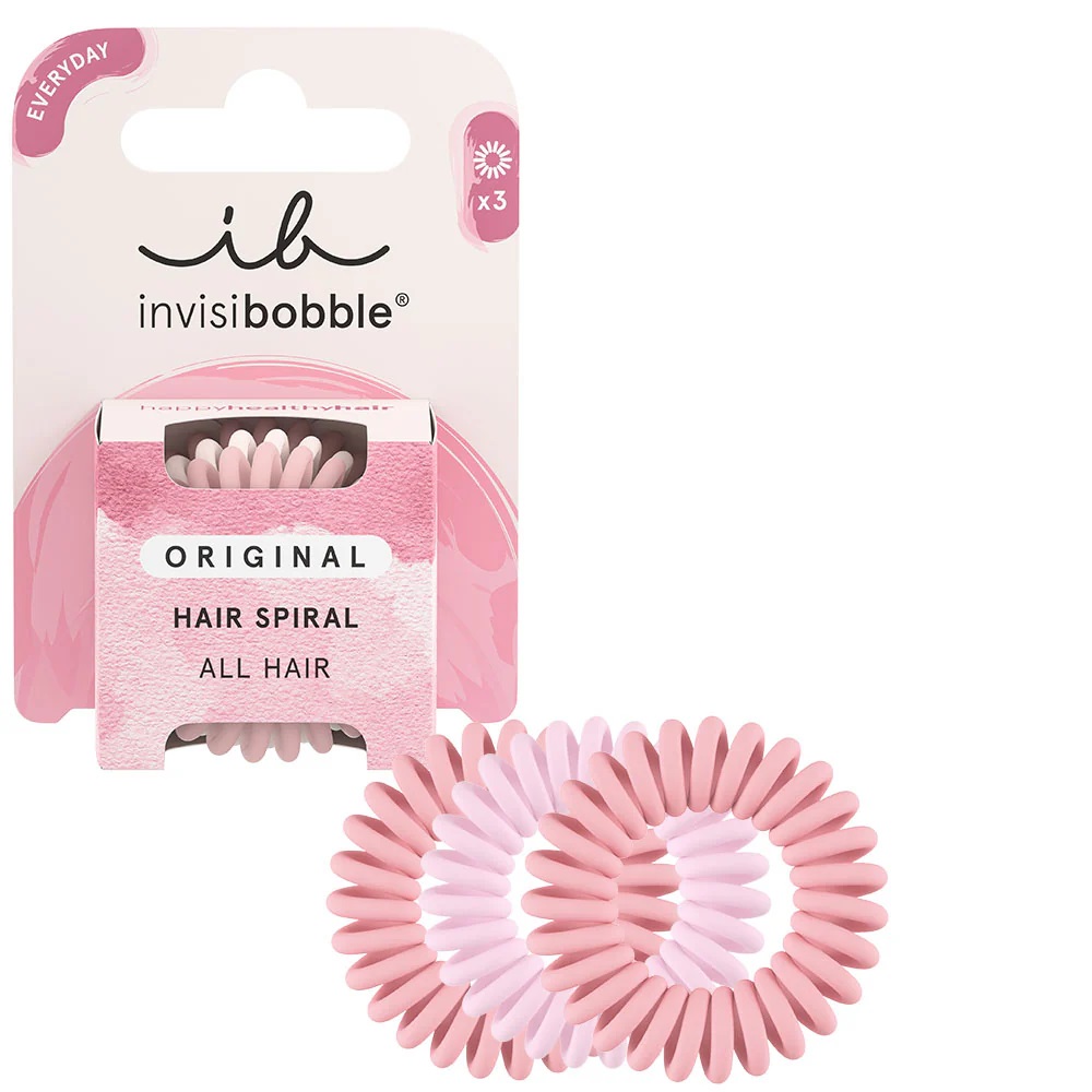 INVISIBOBBLE HAIR SPIRAL PINKS 3PC
