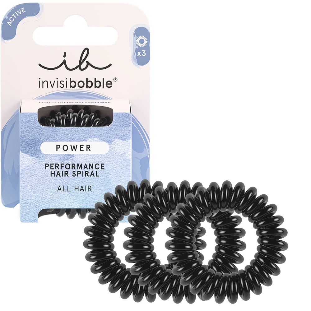 INVISIBOBBLE SPIRAL POWER BLACK 3PC