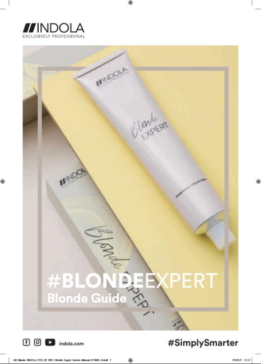 INDOLA BLONDE EXPERT GUIDE BOOKLET