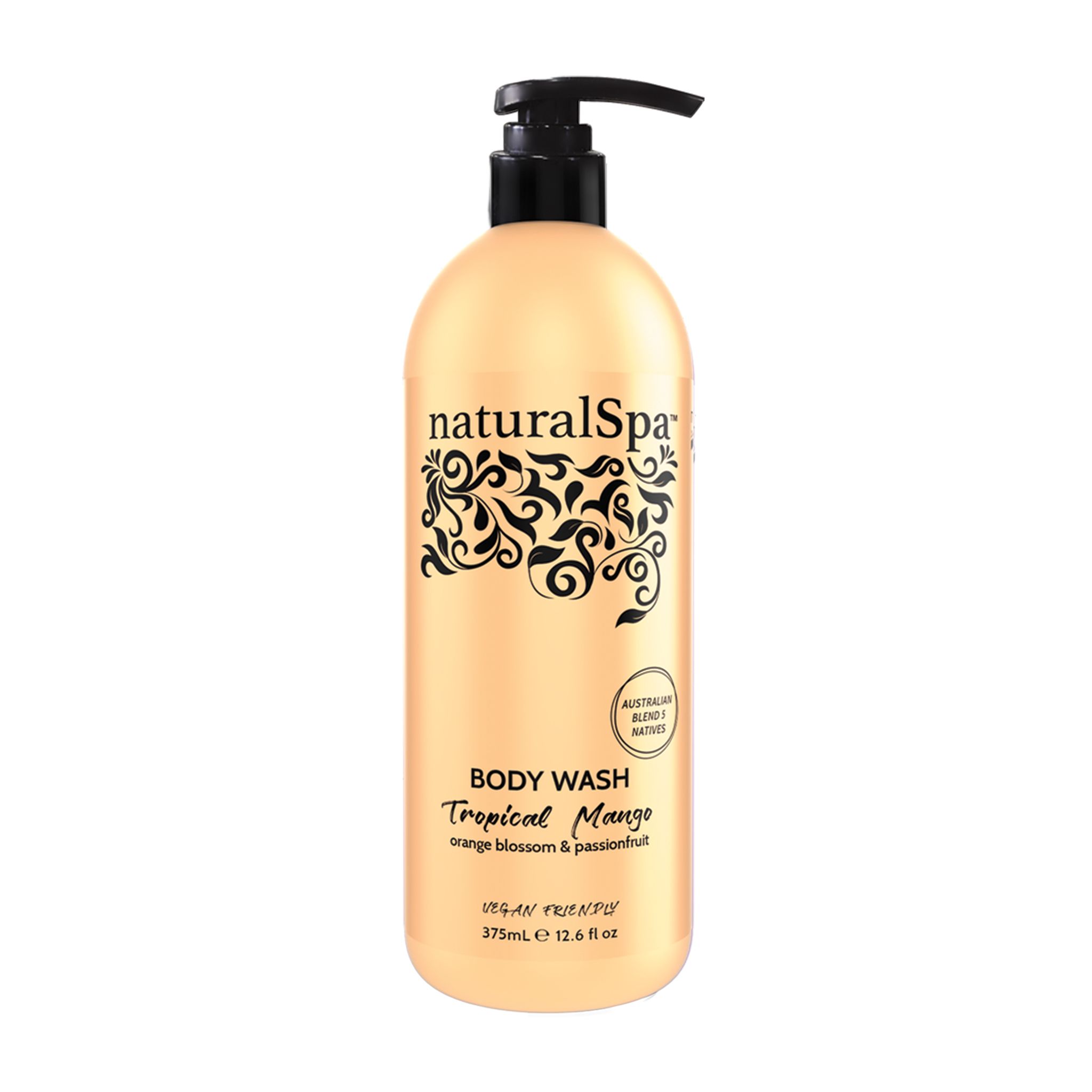 NAT SPA BODY WASH 375ML TROP. MANGO
