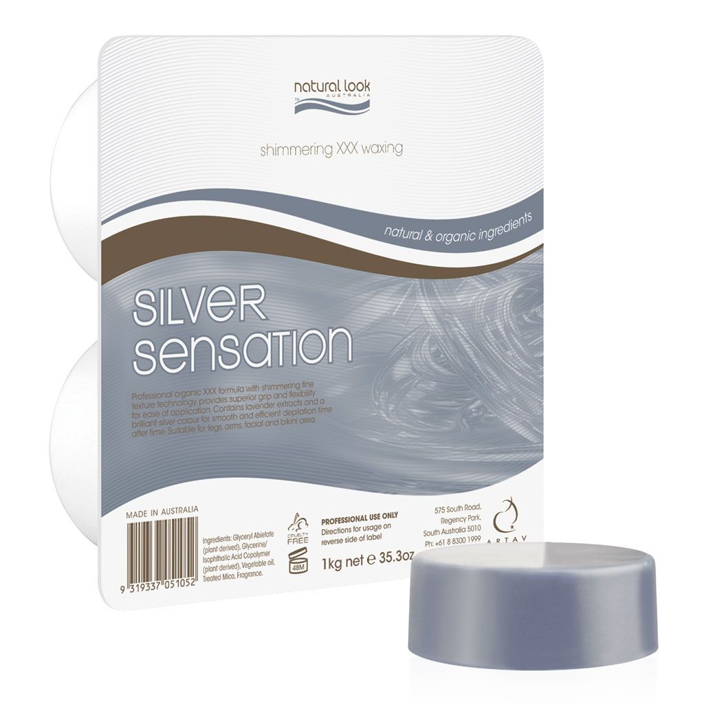 NAT LOOK SILV. SENSATION SOLID WAX 1KG