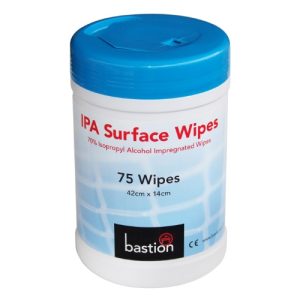 BASTION IPA SURFACE WIPES 75 SHEETS