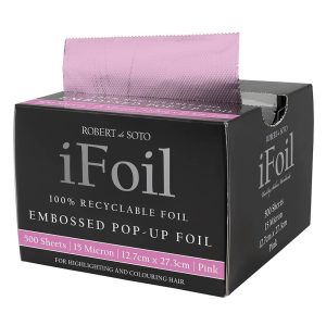 IFOIL PK500 EMBOSSED PINK 12.7 X 27.3CM