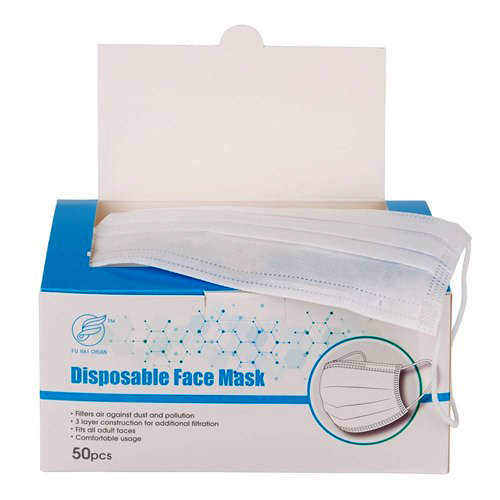 3 PLY ADULT FACE MASK 50PK