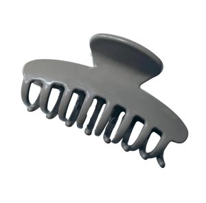 PINK PEWTER GLOSSY CLAW CLIP GREY