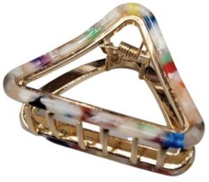 PINK PEWTER CLIP TRIGON WILDFLOWER