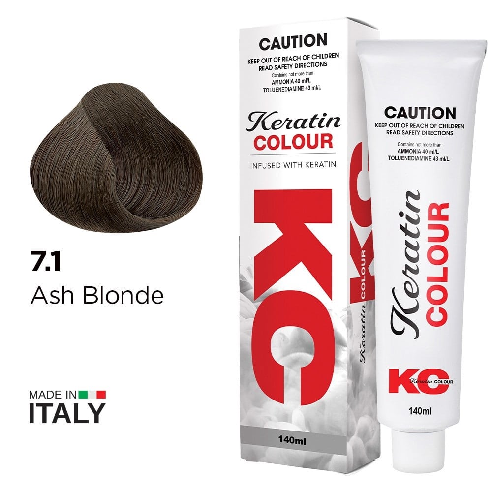 KERATIN COLOUR 7.1 ASH BLONDE