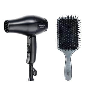 SPEEDY TRAVEL DRYER & PADDLE BRUSH