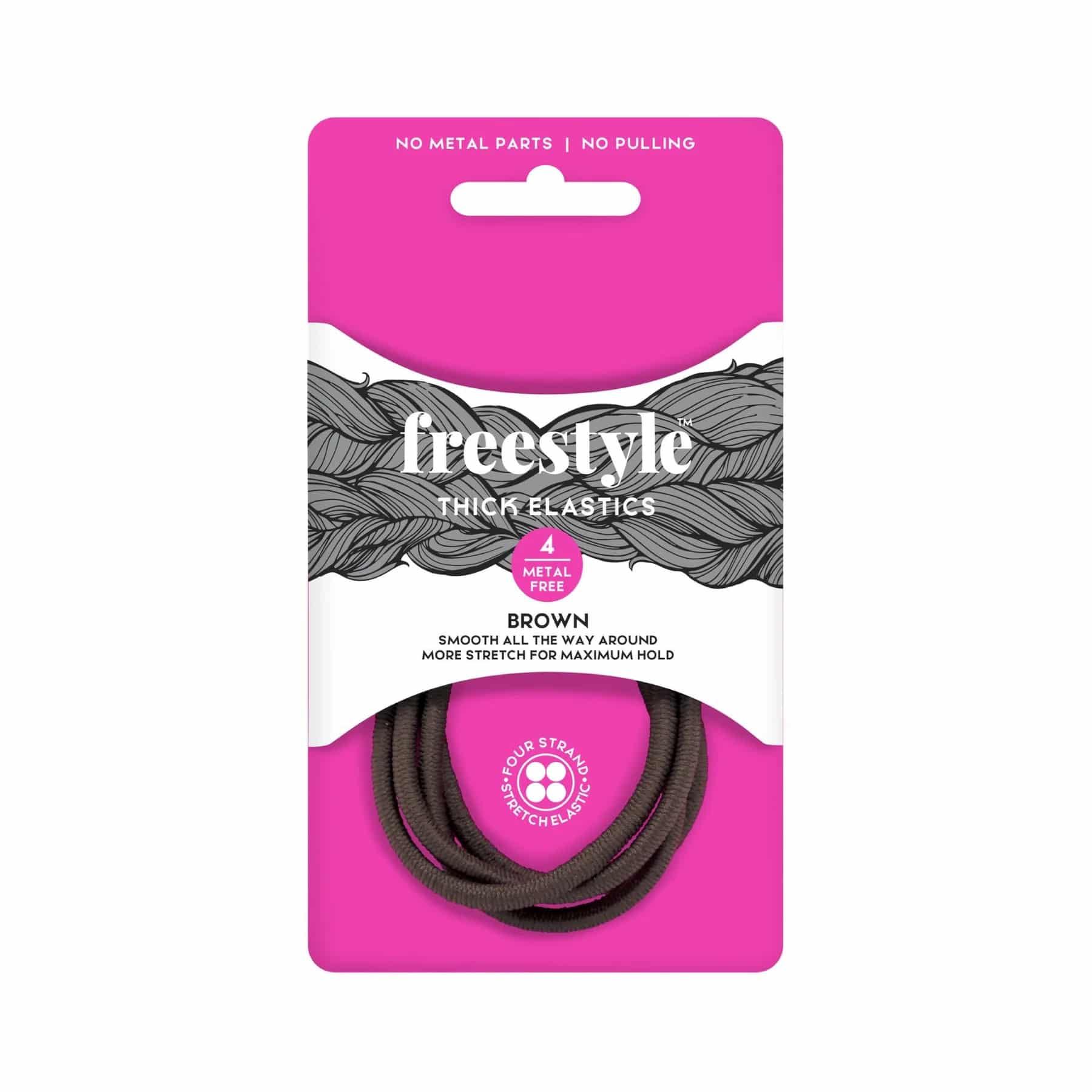 FREESTYLE METAL FREE ELASTIC 4PC BRWN