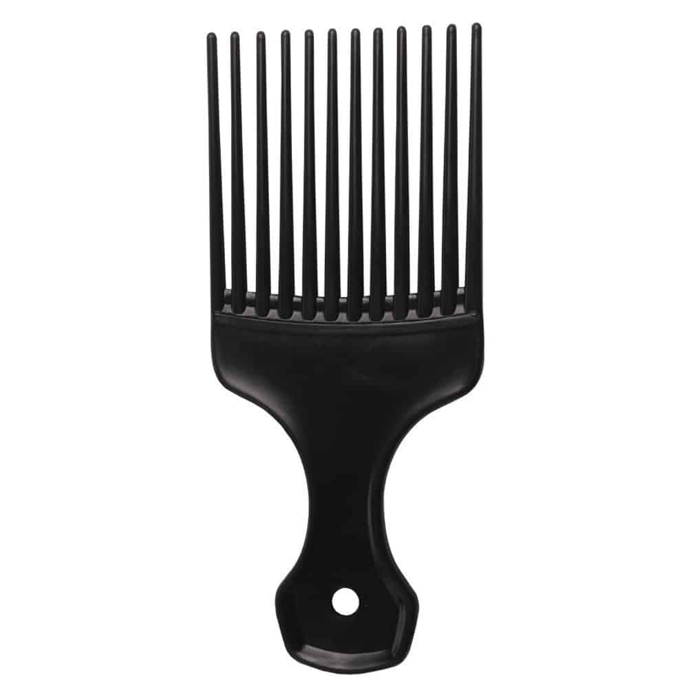 AFRO COMB FLAT FLEXIBLE BLACK