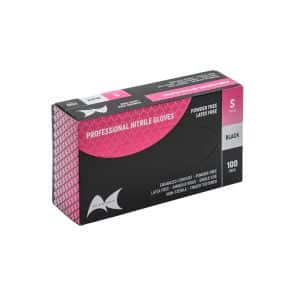 NITRILE BLACK GLOVES - SMALL