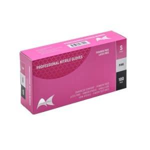 NITRILE PINK GLOVES - SMALL